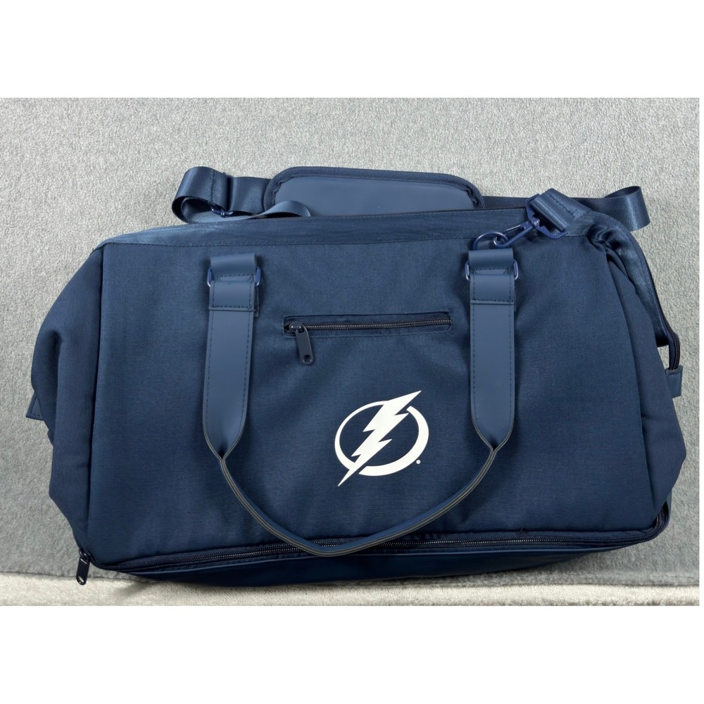 Tampa Bay Lightning Heritage Style Duffle Bag HitPromo Travel Gym Laptop